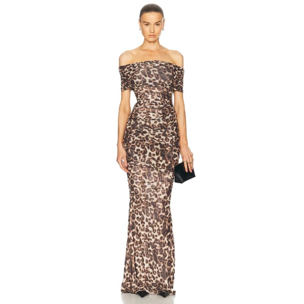 SER.O.YA Sasha Maxi Dress in Spotted Bengal Small New Womens Gown